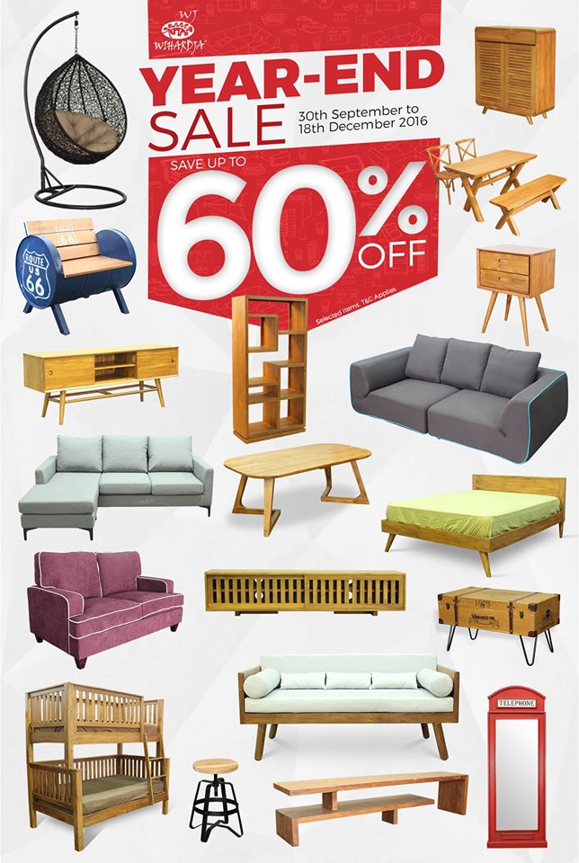 Wihardja Singapore Year-End Sale Up to 60% Off Promotion 30 Sep - 18 Dec 2016 | Why Not Deals