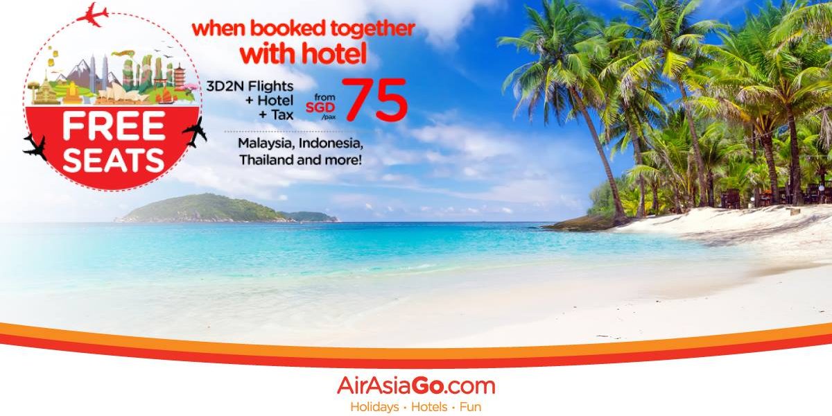 AirAsiaGo Singapore FREE Seats Promotion 13-20 Nov 2016