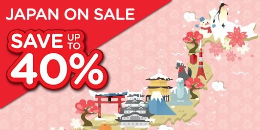 AirAsiaGo Singapore Japan On Sale Up to 40% Off Promotion ends 20 Nov 2016