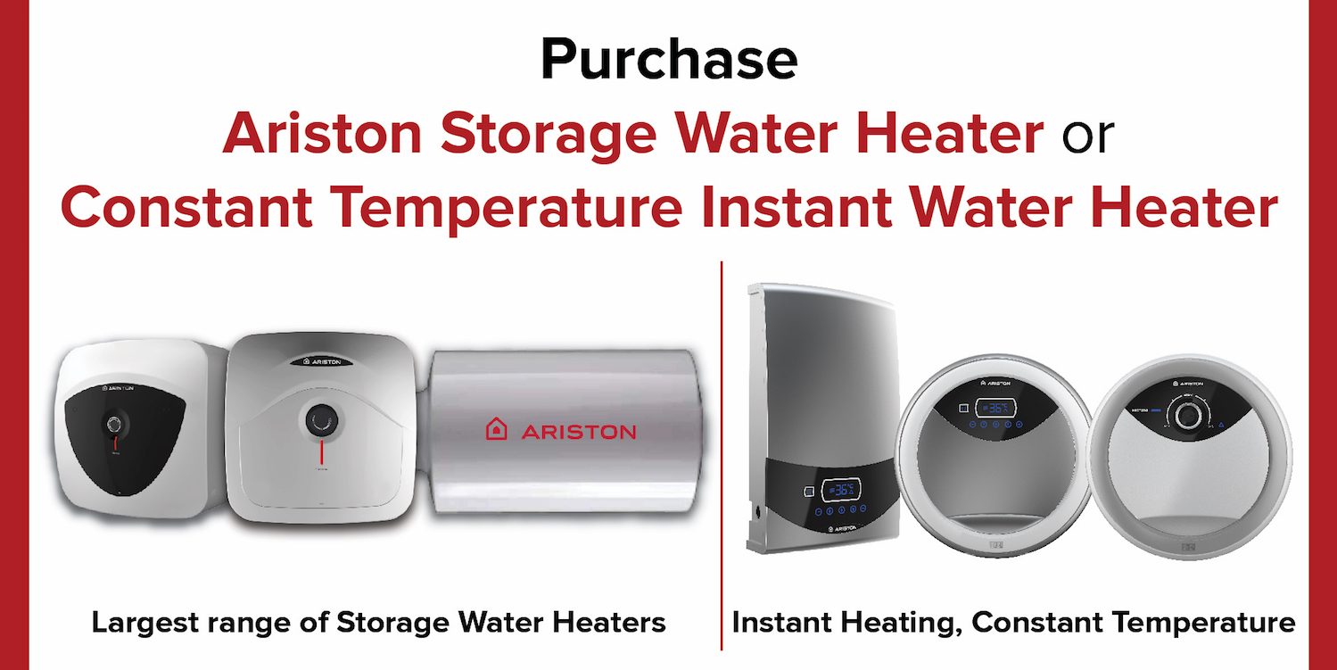 Ariston Singapore Purchase Ariston Water Heater & Get FREE Luggage Promotion ends 27 Jan 2017