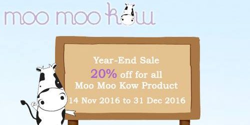 BabyOnline Singapore 20% Off Moo Moo Kow Products Promotion 14 Nov – 31 Dec 2016