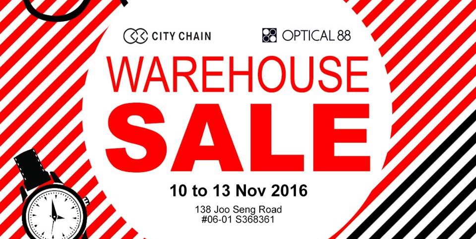 City Chain Singapore Warehouse Sale Promotion 10-13 Nov 2016