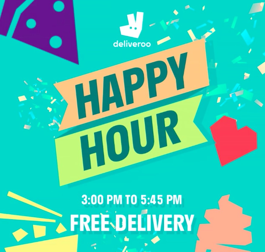 Deliveroo Singapore FREE Delivery For All Orders Promotion 3-5.45pm 22-24 Nov 2016 | Why Not Deals 1