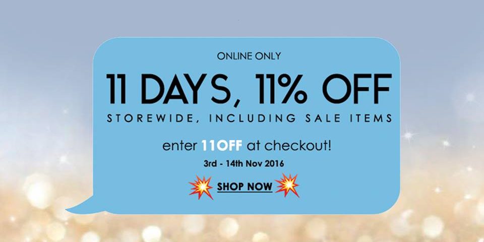 Guardian Singapore Early Christmas Shopping 11% Off for 11 Days Promotion 3-14 Nov 2016