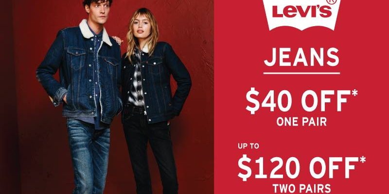 Isetan Singapore Up to $120 Off Levi’s Jeans Promotion 16 Nov – 24 Dec 2016
