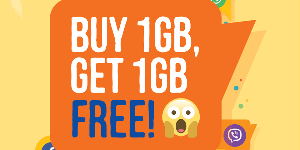M1 Singapore Buy 1GB Get 1GB FREE Promotion ends 7 Feb 2017