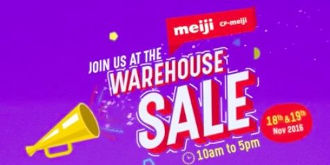 Meiji Seika Singapore Warehouse Sales Promotion 18-19 Nov 2016