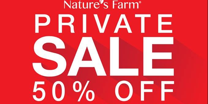 Nature’s Farm Singapore Private Sale Up to 50% Off Promotion 14-27 Nov 2016