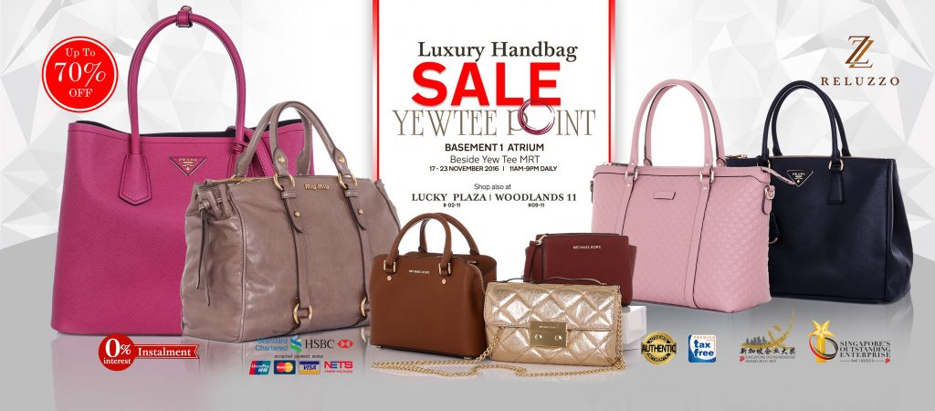 Reluzzo Singapore Luxury Handbag Sale Promotion 17-23 Nov 2016 | Why Not Deals