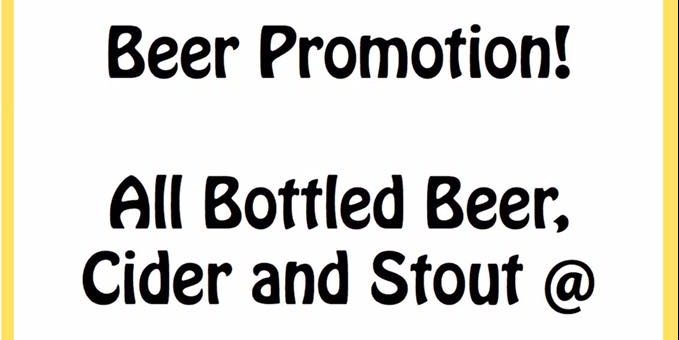 Sticks & Wings Singapore All Bottled Beer, Cider and Stout $6 Each Promotion ends 13 Nov 2016
