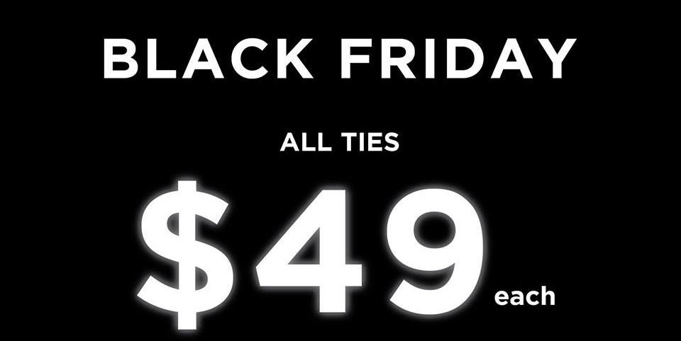 T.M.Lewin Singapore Black Friday All Ties at $49 Each Promotion 23-30 Nov 2016