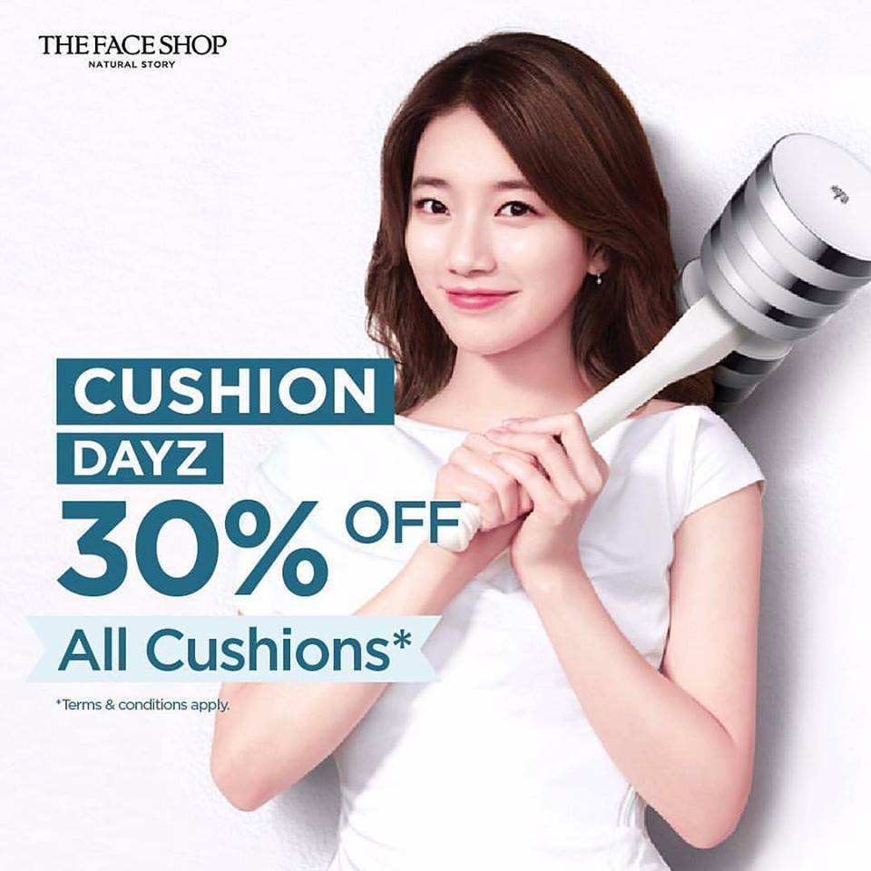 THEFACESHOP Singapore Black Friday Special 30% Off All Cushions Promotion ends 28 Dec 2016 | Why Not Deals