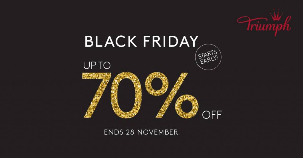 Triumph Singapore Black Friday Sale Up to 70% Off Promotion ends 28 Nov 2016 | Why Not Deals 1