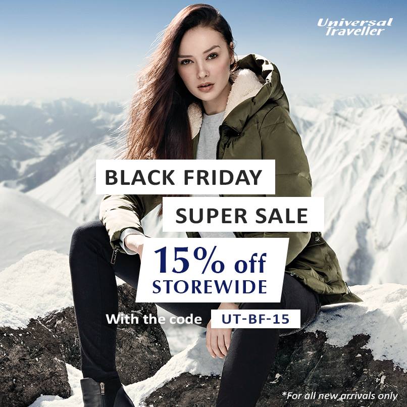 Universal Traveller Singapore Black Friday Super Sale 15% Off Promotion 25-27 Nov 2016 | Why Not Deals
