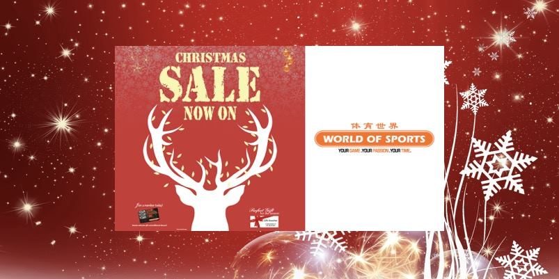 World of Sports Singapore Christmas Sale Up to 40% Off Promotion While Stocks Last