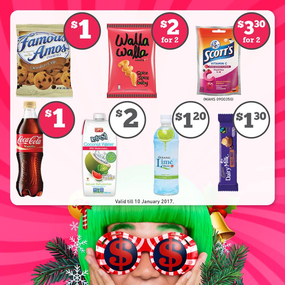 7-Eleven Singapore Last Crazy Deals for 2016 Items as low as $1 Promotion ends 10 Jan 2017 | Why Not Deals