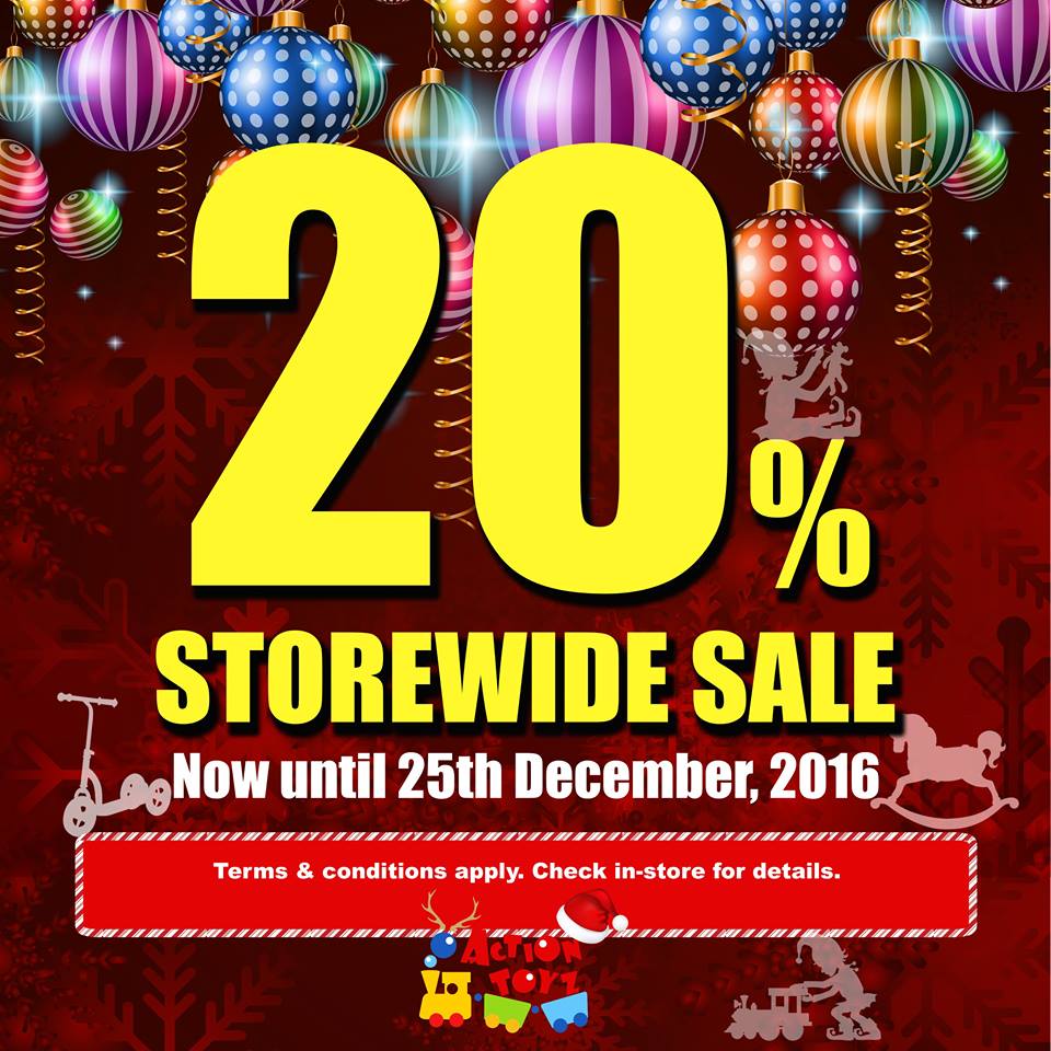 Action Toyz Singapore Storewide 20% Off Promotion ends 25 Dec 2016 | Why Not Deals