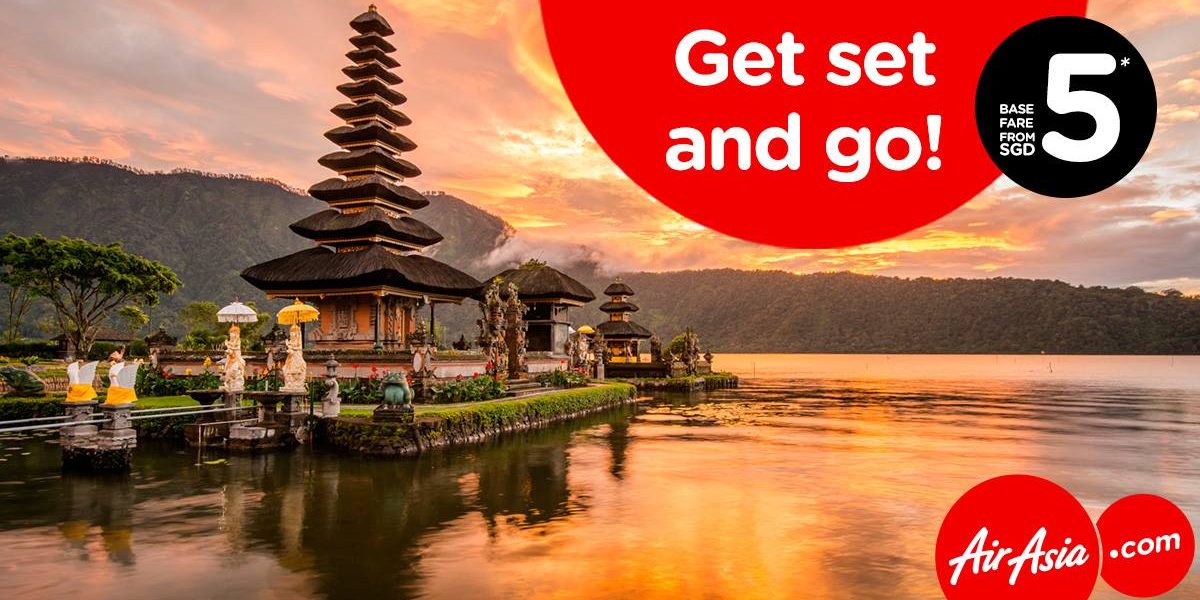 AirAsia Singapore Bali, Bangkok, Kuching and more from $5 Promotion ends 4 Dec 2016