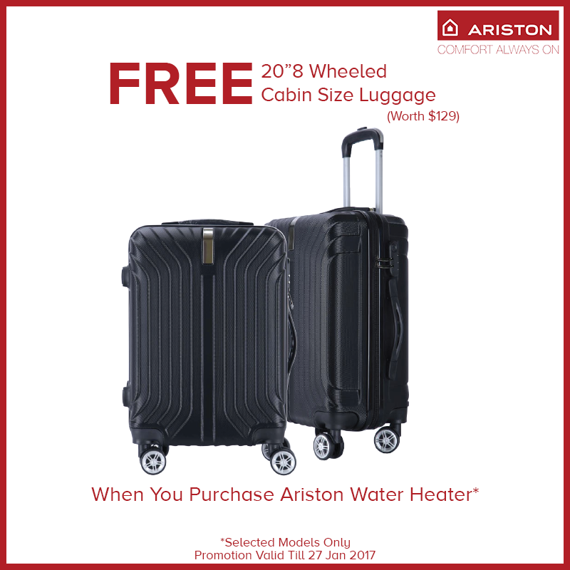Ariston Singapore Purchase Ariston Water Heaters & Be Rewarded Promotion 1 Dec 2016 - 28 Jan 2017 | Why Not Deals
