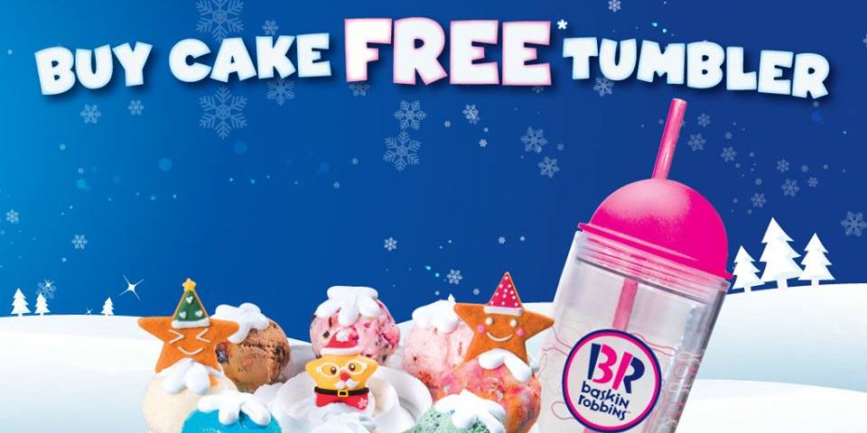 Baskin Robbins Singapore Buy Any Ice Cream Cake & Get FREE Tumbler Promotion While Stocks Last