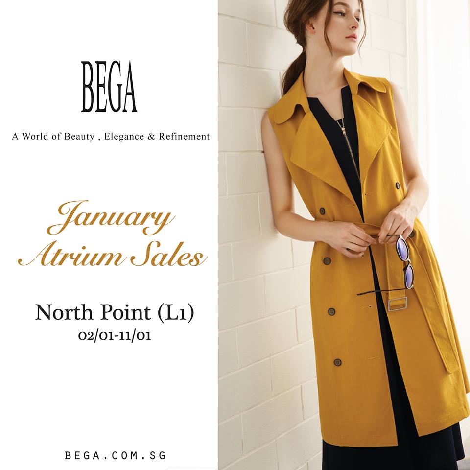 BEGA Singapore Northpoint Atrium Sales New Year Promotion 2-11 Jan 2017 | Why Not Deals