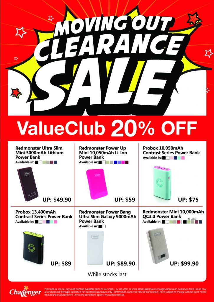 Challenger Singapore Anchorpoint Outlet Moving Out Sale Up to 70% Off Promotion ends 22 Jan 2017 | Why Not Deals 9