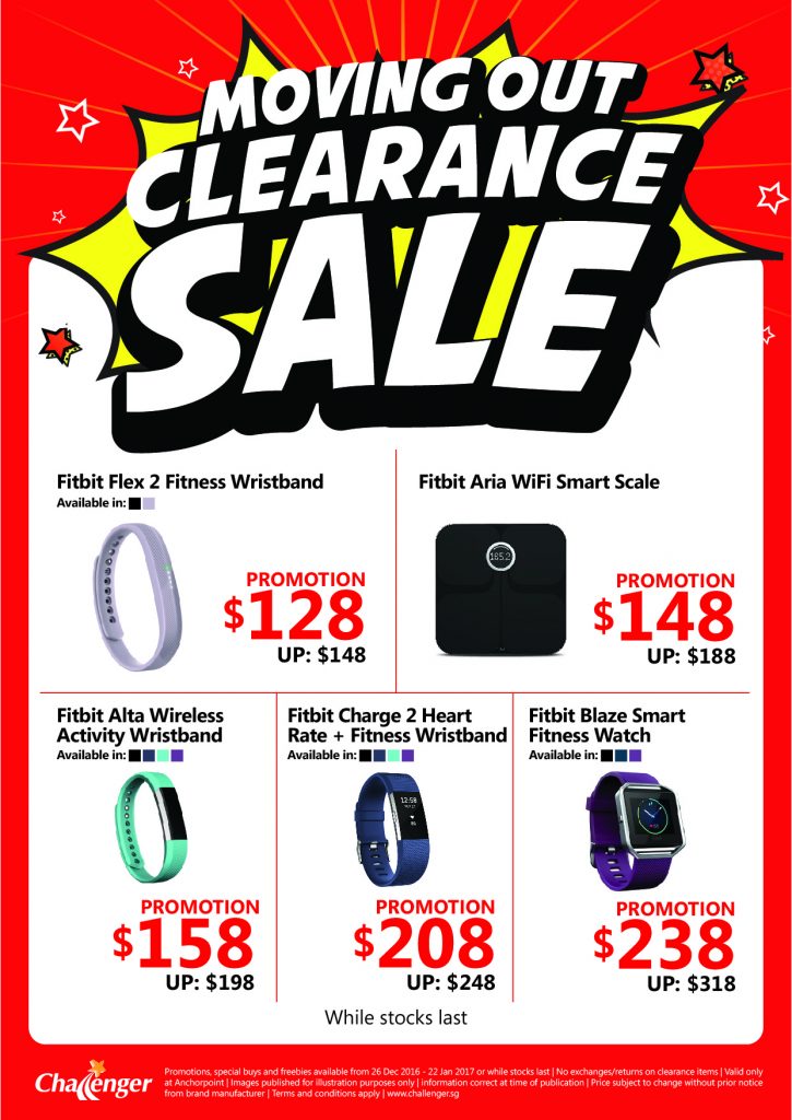 Challenger Singapore Anchorpoint Outlet Moving Out Sale Up to 70% Off Promotion ends 22 Jan 2017 | Why Not Deals 4