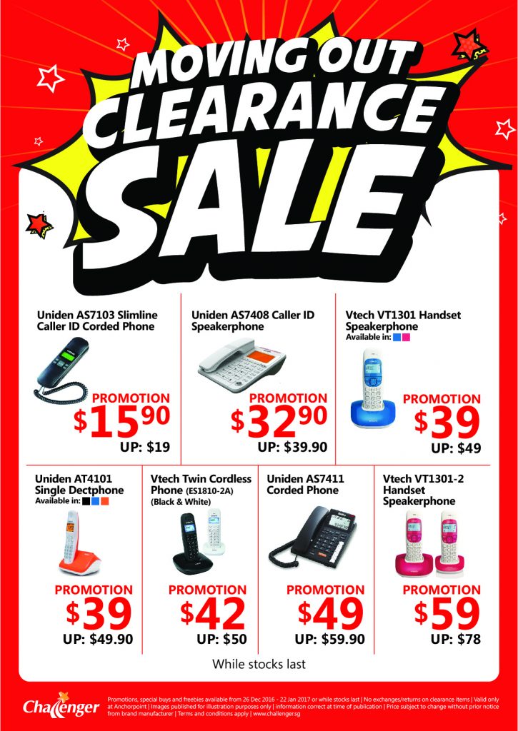 Challenger Singapore Anchorpoint Outlet Moving Out Sale Up to 70% Off Promotion ends 22 Jan 2017 | Why Not Deals 6