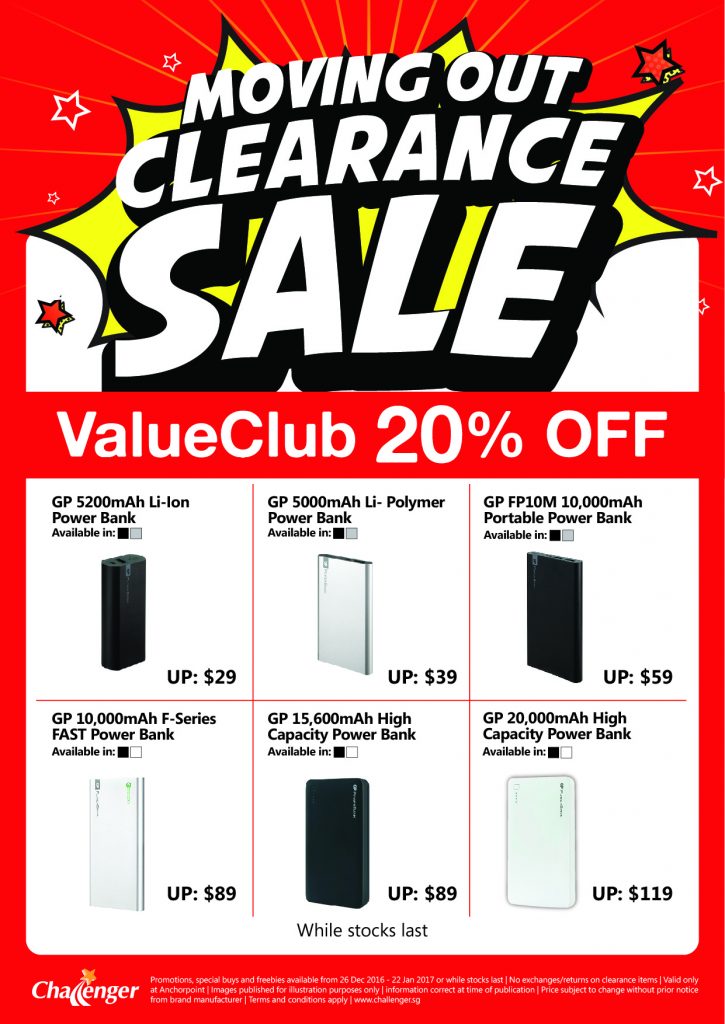 Challenger Singapore Anchorpoint Outlet Moving Out Sale Up to 70% Off Promotion ends 22 Jan 2017 | Why Not Deals 7