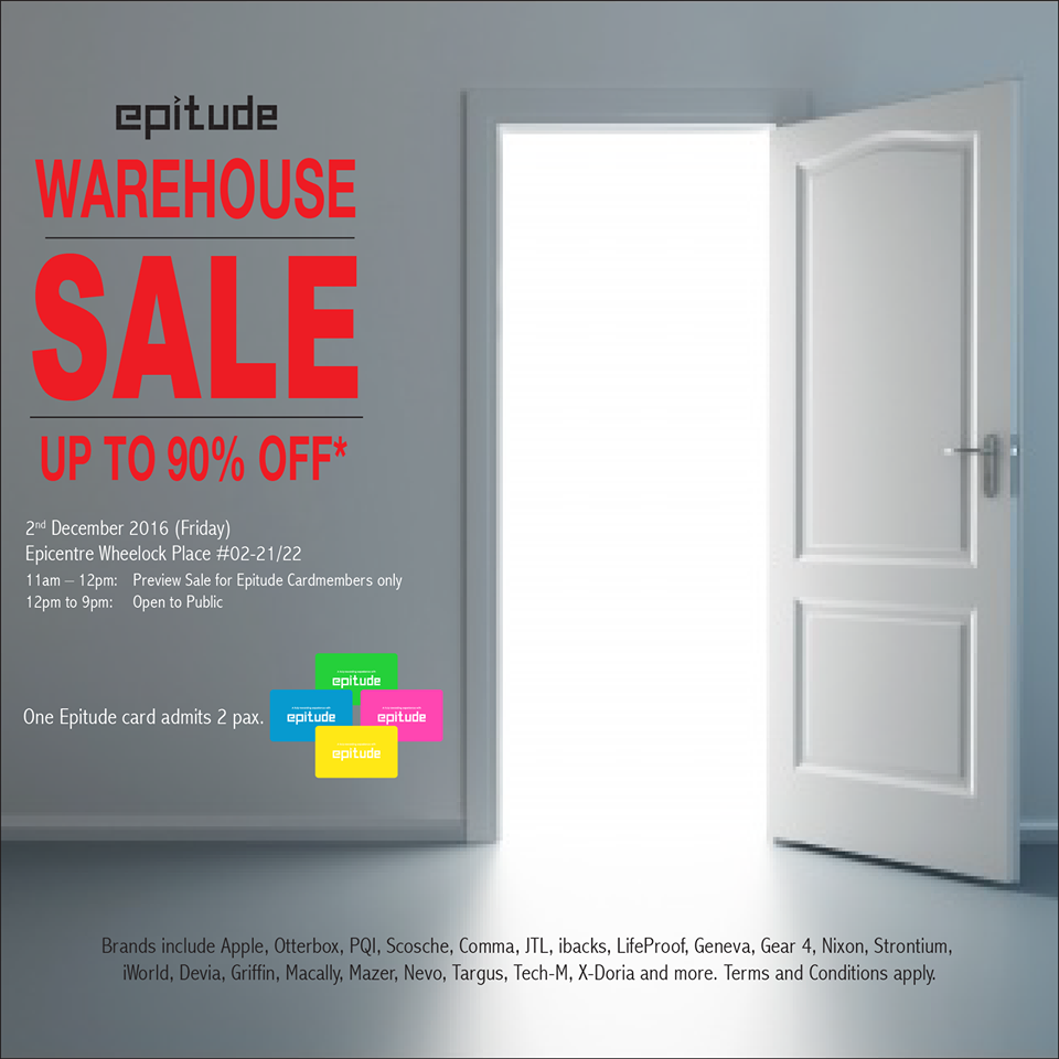 EpiCentre Singapore Epitude Warehouse Sale Up to 90% Off Promotion 2 Dec 2016 | Why Not Deals