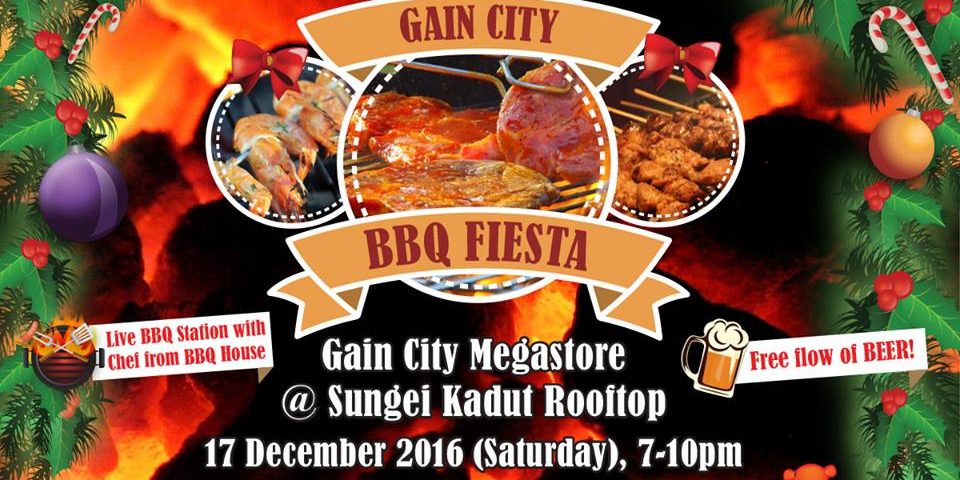 Gain City Singapore BBQ Fiesta with FREE Flow Beer and more Promotion 17 Dec 2016