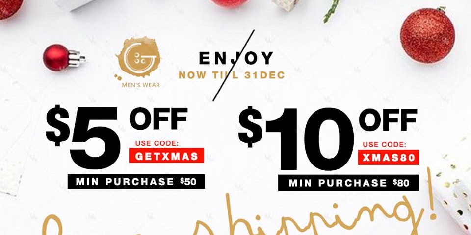 GeThready Singapore Christmas Season Spend $80 & Get $10 Off Promotion ends 31 Dec 2016