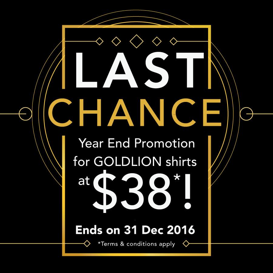 GOLDLION Singapore Enjoy Up to 30% Off Year End Promotion ends 31 Dec 2016 | Why Not Deals
