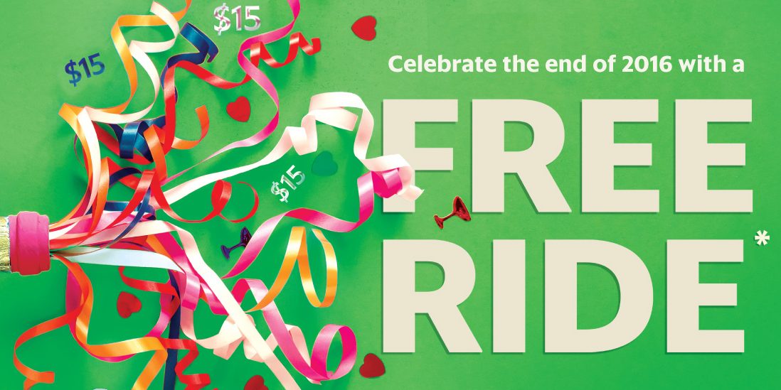 GrabTaxi Singapore Celebrate End of 2016 with a FREE Ride Promotion 27-29 Dec 2016