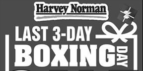 Harvey Norman Singapore Last 3-Day Boxing Sale Up to 50% Off Promotion ends 26 Dec 2016