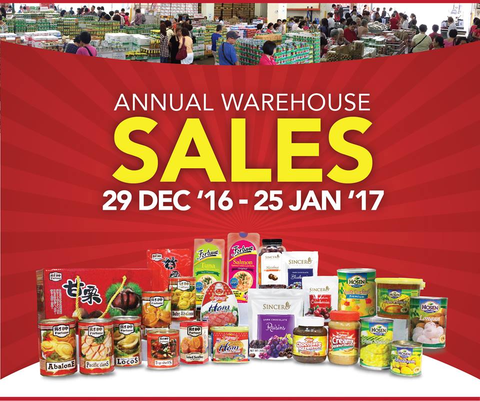 HOSEN Singapore Annual Warehouse Sales Promotion 29 Dec 2016 - 25 Jan 2017 | Why Not Deals