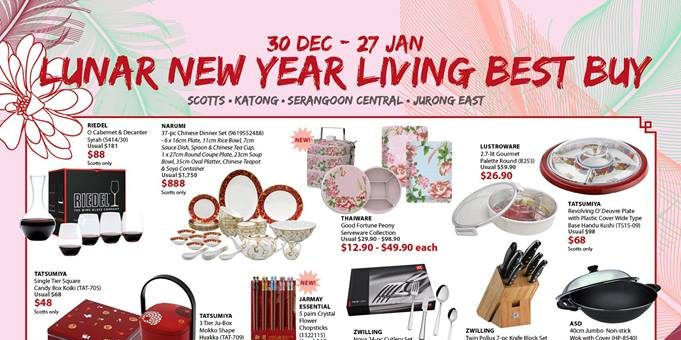 Isetan Singapore Lunar New Year Best Buy Promotion 30 Dec 2016 – 27 Jan 2017