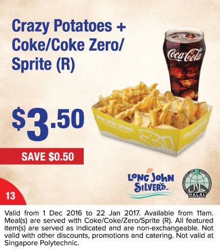 Long John Silver's Singapore Christmas Coupons Promotion 1 Dec 2016 - 22 Jan 2017 | Why Not Deals 12