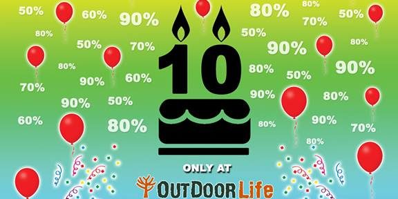 Outdoor Life Singapore 10th Anniversary Sale Up to 90% Off Promotion 6-8 Jan 2017