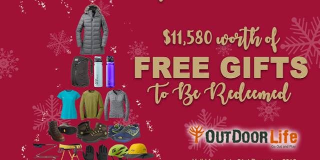 Outdoor Life Singapore $11,580 Worth of FREE GIFTS Christmas Promotion 1-31 Dec 2016