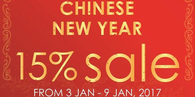 Phoon Huat Singapore Chinese New Year 15% Sale Promotion 3-9 Jan 2017