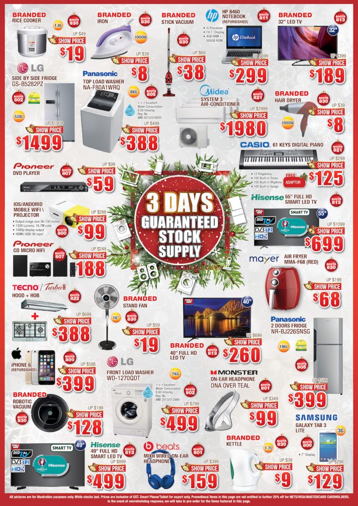 Suntec Singapore X'mas Electronics Fair Promotion from 23-25 Dec 2016 | Why Not Deals 4