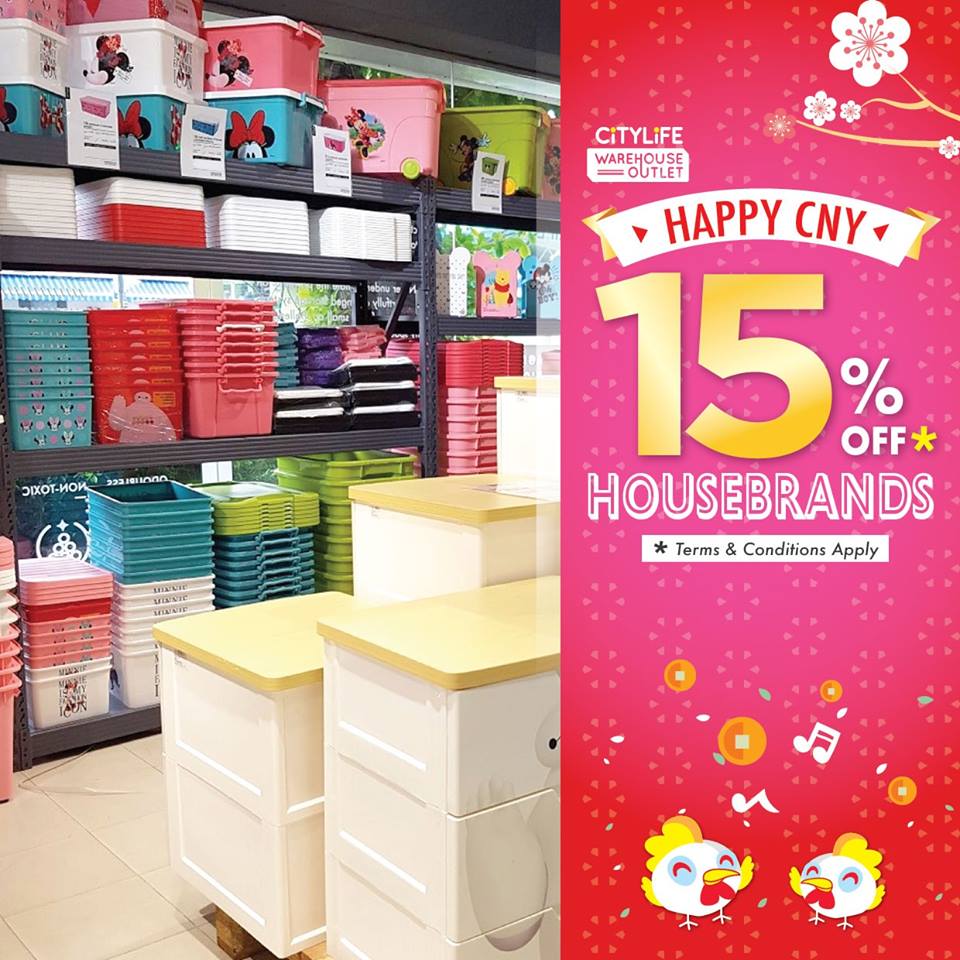 Citylife Warehouse Outlet Singapore Chinese New Year Special Up to 15% Off Promotion ends 27 Jan 2017 | Why Not Deals 8