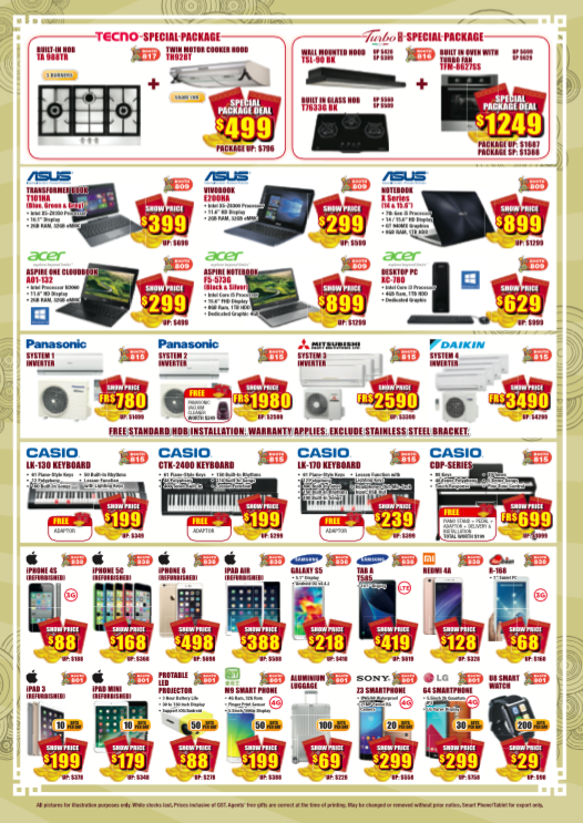CNY Electronics Expo Singapore Clearing 2016 Models Deals as low as $9.90 Promotion 6-8 Jan 2017 | Why Not Deals 3