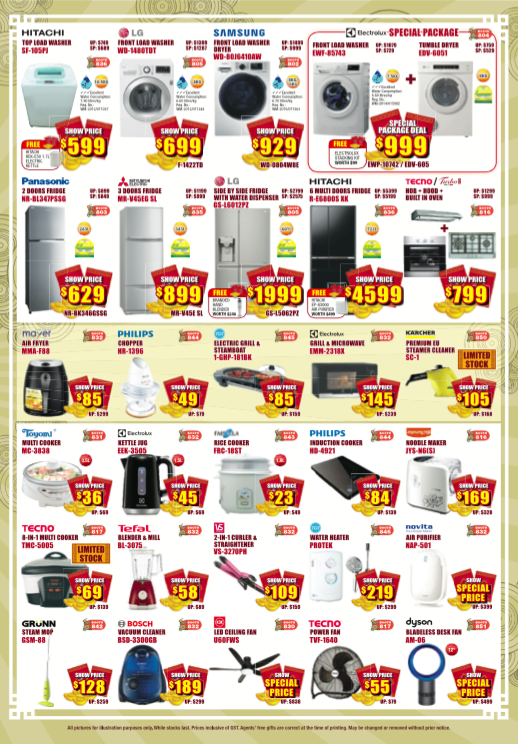 CNY Electronics Expo Singapore Clearing 2016 Models Deals as low as $9.90 Promotion 6-8 Jan 2017 | Why Not Deals