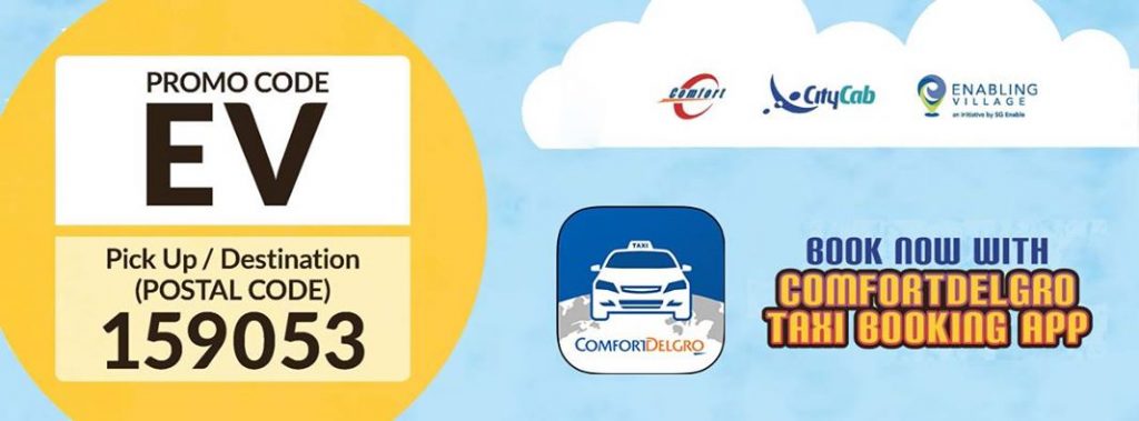 ComfortDelGro Taxi Singapore $5 Off Trips To and From Enabling Village Promotion ends 31 Mar 2017 | Why Not Deals 1