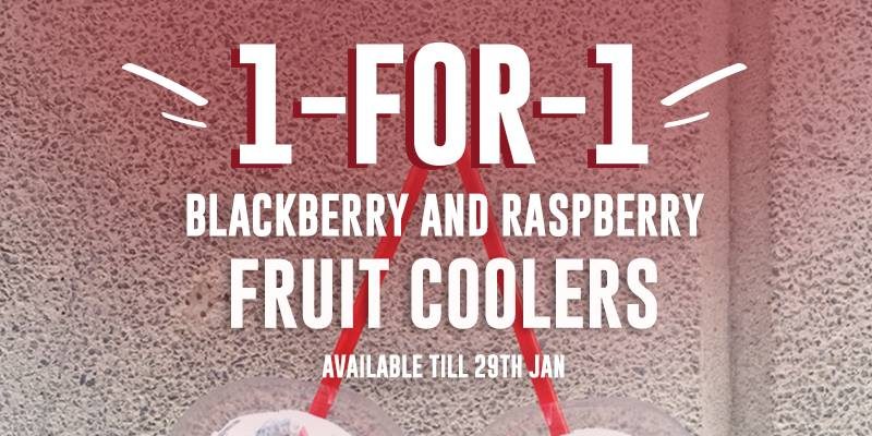Costa Coffee Singapore 1-For-1 Blackberry & Raspberry Fruit Coolers CNY Promotion ends 29 Jan 2017