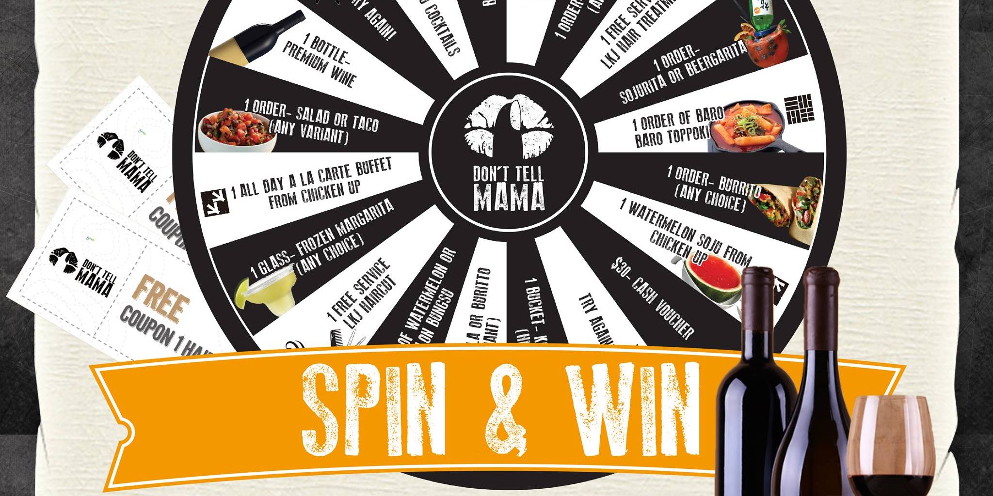 Don’t Tell Mama Singapore New Year Wheel of Treats Spin & Win Contest