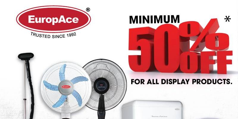 EuropAce Singapore Display/Refurbished Sets Sales Up to 50% Off Promotion ends 26 Jan 2017