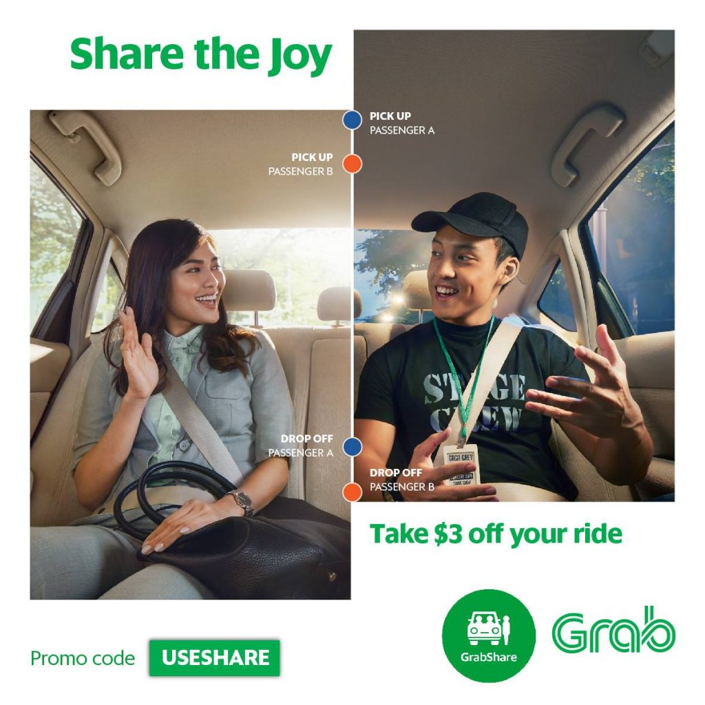 Grab Singapore $3 OFF GrabShare Ride Promotion 21-26 Jan 2017 | Why Not Deals